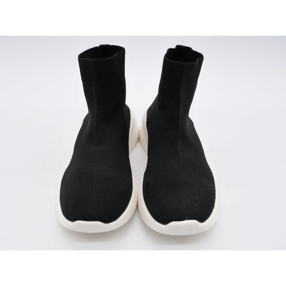Just Fab Shoes Women 9 Black Stretch Fabric Billie Sock Pull On Platform Sneaker - Picture 8 of 12